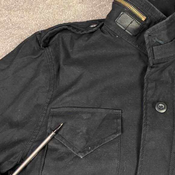 Alpha Industries Black Military Field Jacket - Picture 6 of 16